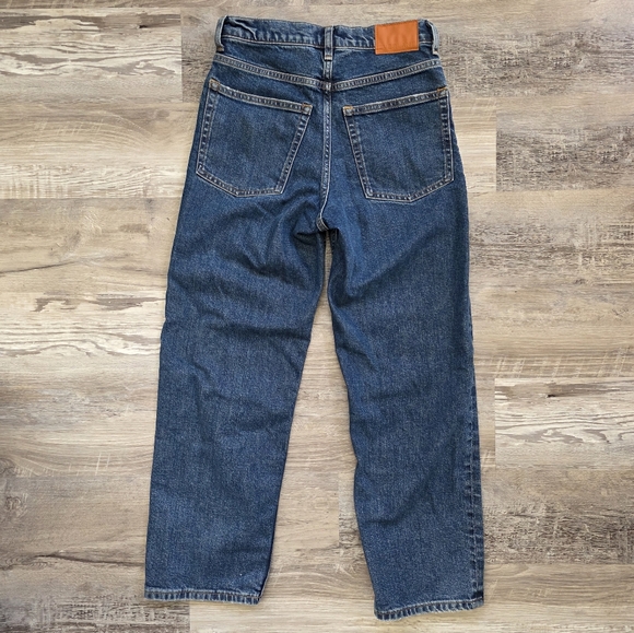 Everlane Women's Telhe Way High Straight Leg Jeans - Blue Size 26 - Picture 9 of 14